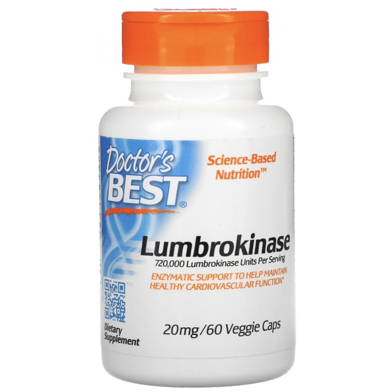 Lumbrokinaas 20 mg 60 vegan kapslit